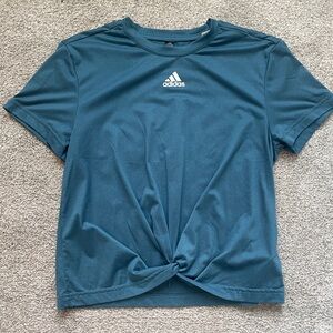 Adidas tie front tee, women’s size M